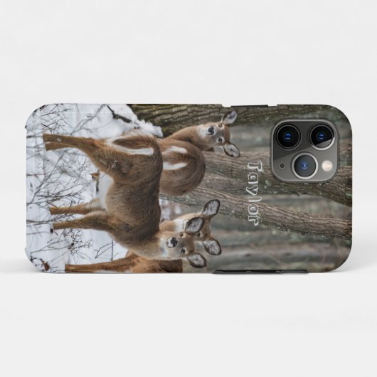 Winter Deer Case-Mate iPhone Case (Achterkant (horizontaal))