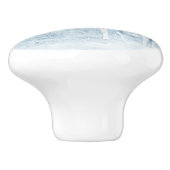 Winter Deer en Pine Trees Keramische Knop (Zijkant)