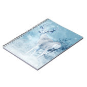 Winter Deer en Pine Trees Notitieboek (Linkerzijde)