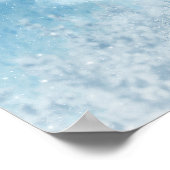 Winter Deer en Pine Trees Poster (Hoek)