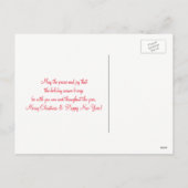 Winter Deer en Pine Trees Seasons Greetings Feestdagenkaart (Achterkant)