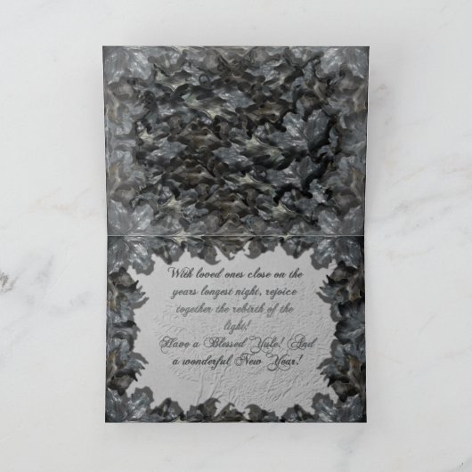 Winter Deer Feestdagen Kaart (Binnen)