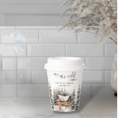 Winter Deer Forest Baby Het is koud buiten Papieren Bekers