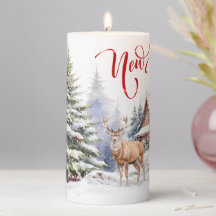 Winter Deer & Forest Holiday