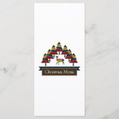 Winter Deer Forest-kerstmenu Menu (Voorkant)