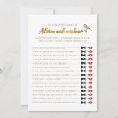 Winter Deer Forest Wie zei het Baby shower Game Kaart (Voorkant)