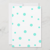 Winter Deer Gender Reveal Invitation Kaart (Achterkant)