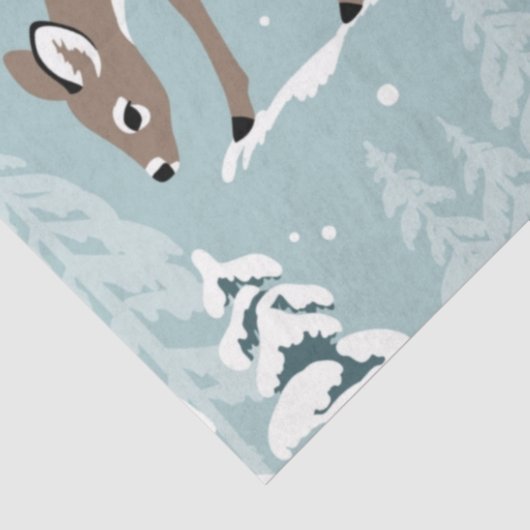Winter Deer Holiday | kerstpapier Tissuepapier (Detail)