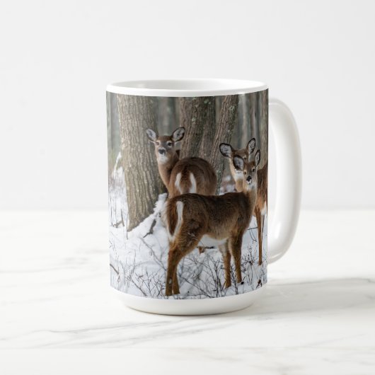 Winter Deer Koffiemok (Voorkant rechts)