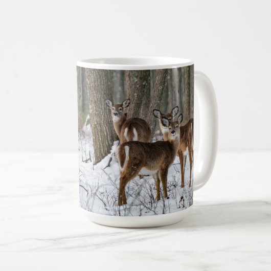 Winter Deer Koffiemok (Voorkant rechts)