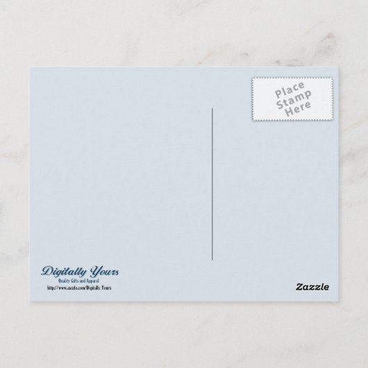 Winter Deer op Pond Briefkaart (Achterkant)