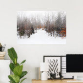 Winter Deer Poster (Thuiskantoor)