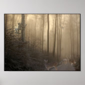 Winter Deer Scene Poster (Voorkant)