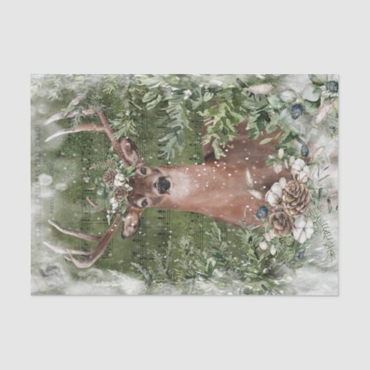 Winter Deer Tissue Paper Tissuepapier (Voorkant)