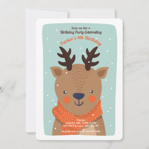 Winter Deer Uitnodiging