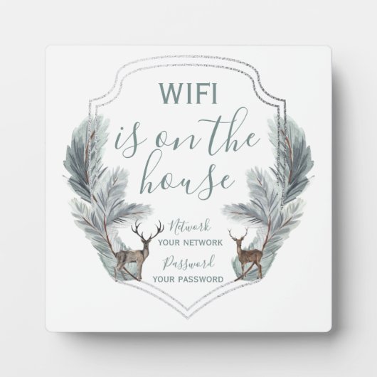 Winter Deer WiFi op de House Guest Fotoplaat (Voorkant)