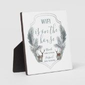 Winter Deer WiFi op de House Guest Fotoplaat (Voorkant)