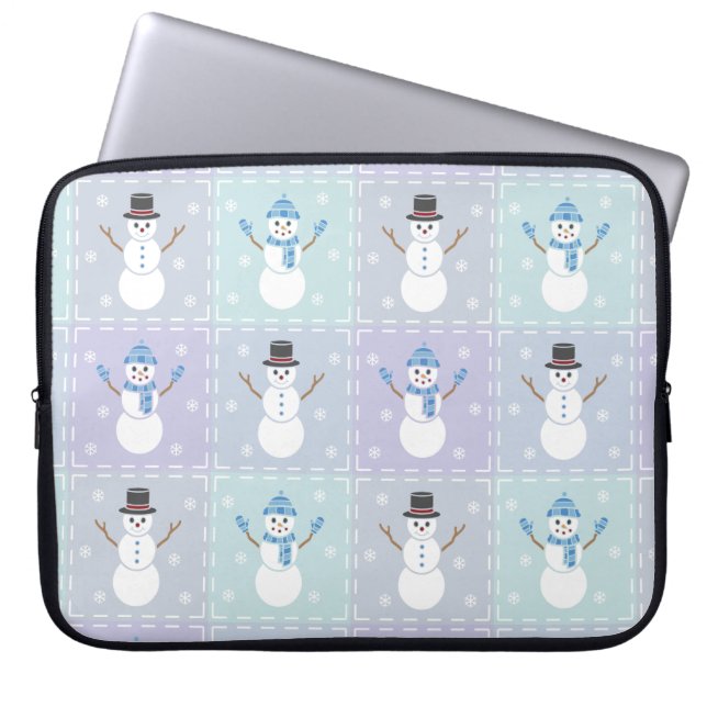 Winter Dekbed Laptophoes Laptop Sleeve (Voorkant)