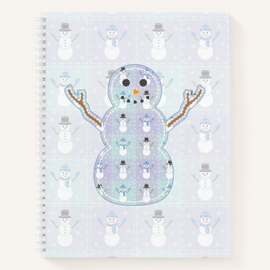 Winter Dekbed Spiraal Notebook Notitieboek (Voorkant)
