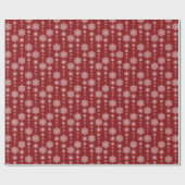 Winter Delight Red Holiday Wrapping Papper Cadeaupapier (Vlak)