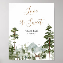 Winter Dennenboom Avontuur Wacht Tot Love is Sweet Poster