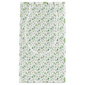 Winter dennenboom bos wijnzak klein cadeauzakje (Voorkant)