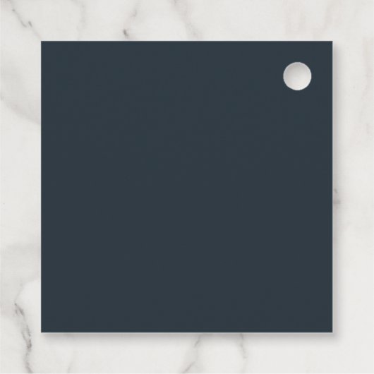 Winter Dennenbos Sneeuw Waterverf Bruidsdouche Bedankjes Labels (Achterkant)