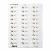 Winter Dennendesign Rustische Kerst Brievenbus Etiket (Full Sheet)