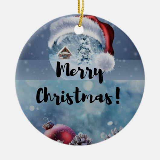 Winter Dennenhout Boom Ornament - Kerstcadeau (Voorkant)