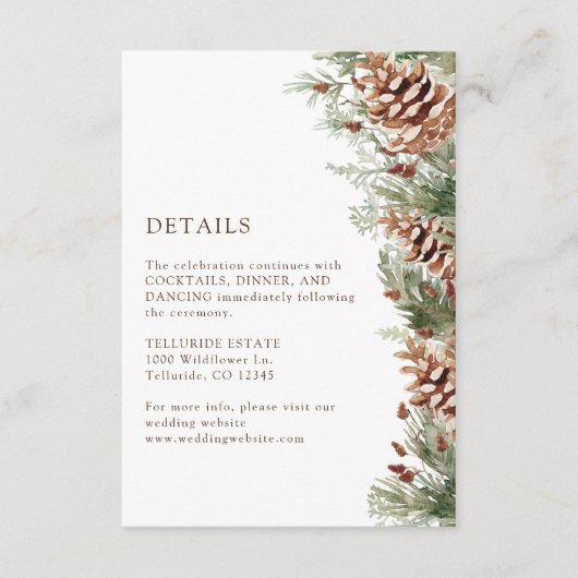 Winter Details Kaart (Voorkant)