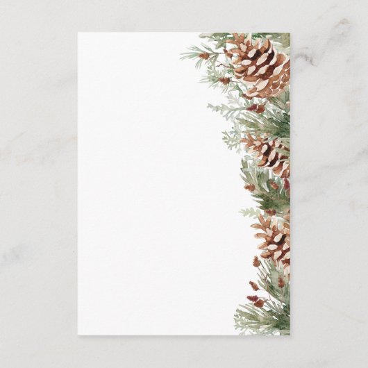 Winter Details Kaart (Achterkant)