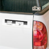 Winter Diamond Bruiloft Water Fles Label Bumpersticker (Op Truck)