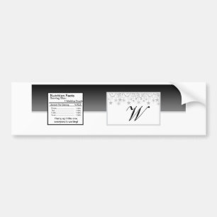 Winter Diamond Bruiloft Water Fles Label Bumpersticker