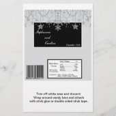 Winter Diamond Wedding Hershey's Large Bar Wrapper Flyer (Voorkant)