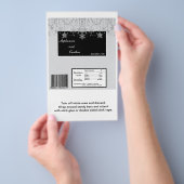 Winter Diamond Wedding Hershey's Large Bar Wrapper Flyer (Hand)