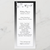 Winter Diamond Wedding Programma's (Voorkant)