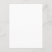 Winter Diamond Wedding Writable Advice Kaart (Achterkant)