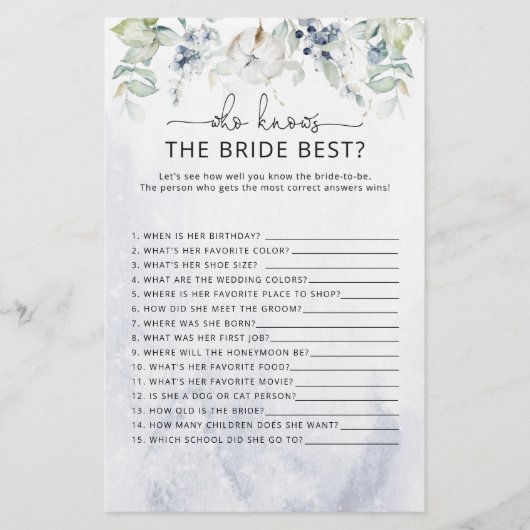 Winter die het beste bruidspel kent (Voorkant)