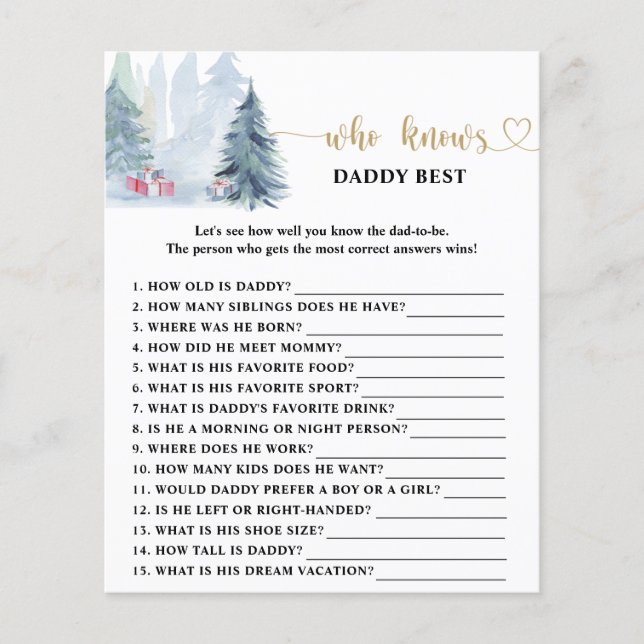 Winter die papa het beste spel kent (Voorkant)