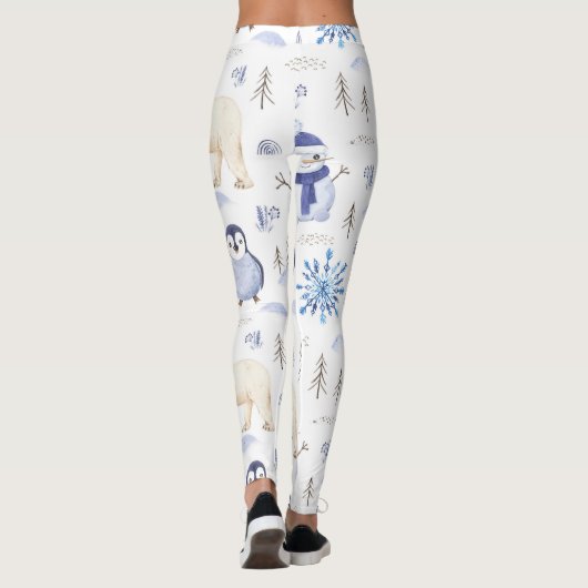 Winter dier klassieker leggings (Achterkant)