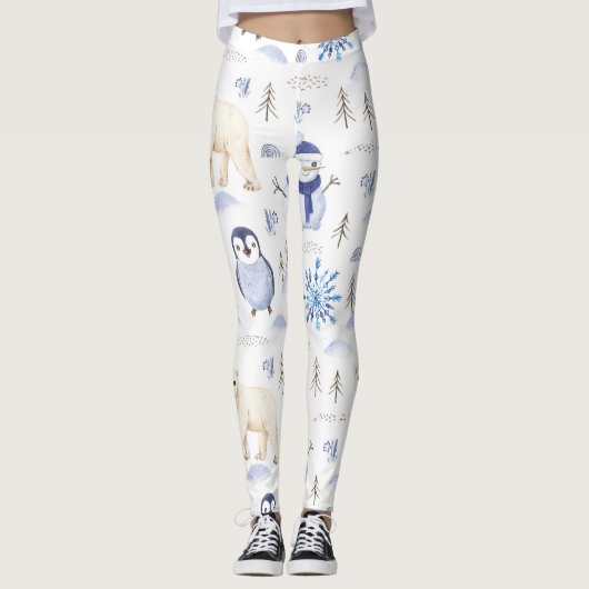 Winter dier klassieker leggings (Voorkant)