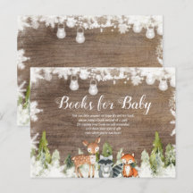 Winter Dieren Hout Sneeuwvlokken Boeken voor Baby