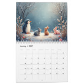 Winter Dieren Kalender (Jan 2027)