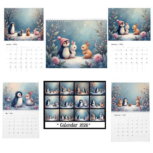 Winter Dieren Kalender