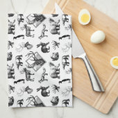 Winter Dieren Tea Towel Theedoek (Quarter Fold)