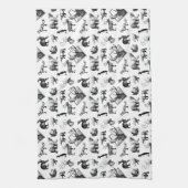 Winter Dieren Tea Towel Theedoek (Verticaal)