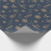 Winter Dingen Inpakpapier - Dusk + Fawn (Hoek)