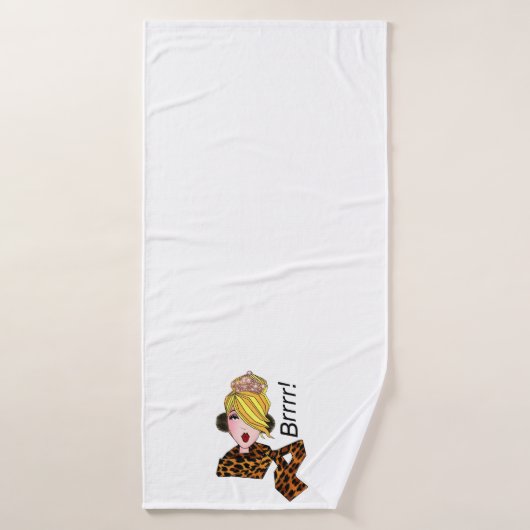 "Winter DIVA" Brrr! Bad Handdoek (Badhanddoek)