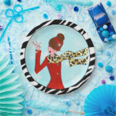 "Winter DIVA" Papieren Bordje (Feest)