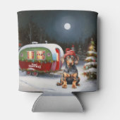 Winter Doberman Caravan Kerstavontuur Blikjeskoeler (Achterkant)